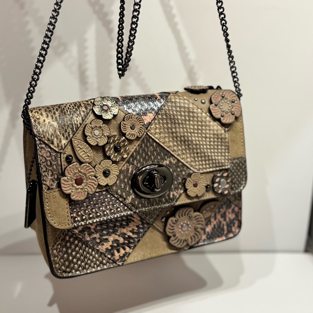 Coach Patchwork Bowery Crossbody Snakeskin 12071 in perfect preowned condition - Picture 13 of 16